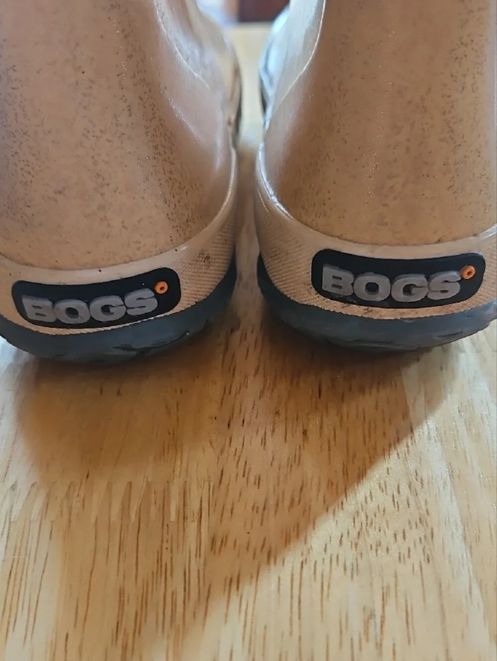 Bogs Kids Tan Glittery  Waterproof Pull-On Rain Boots